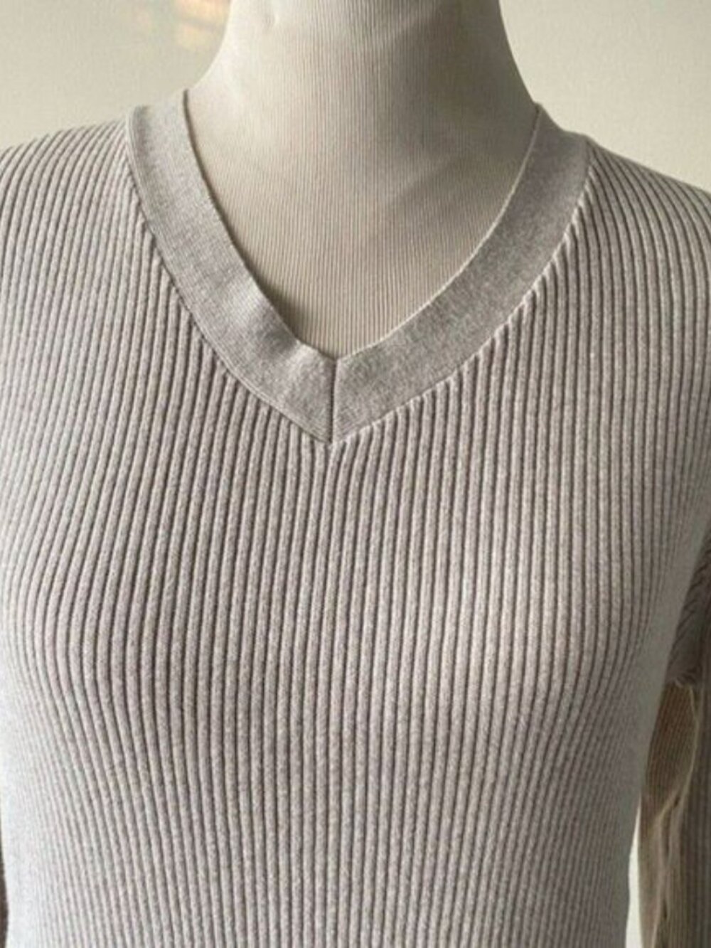 Croft & Barrow Knit Sweater V-Neck Pullover Cotton Long Sleeve size 1X